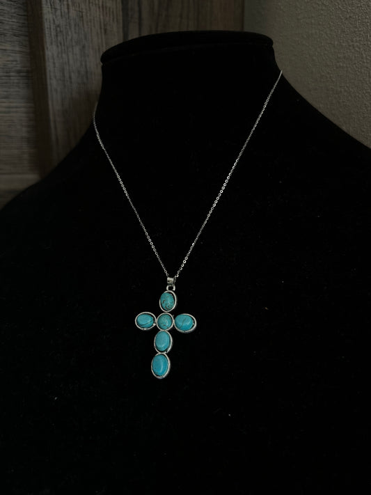 Sterling silver cross necklace